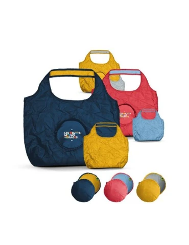 SAC SHOPPING PLIABLE REVERSIBLE BICOLORE EN Rpet 20 l