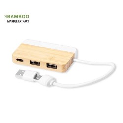 Port USB Layais en Bambou - Écologique et Pratique