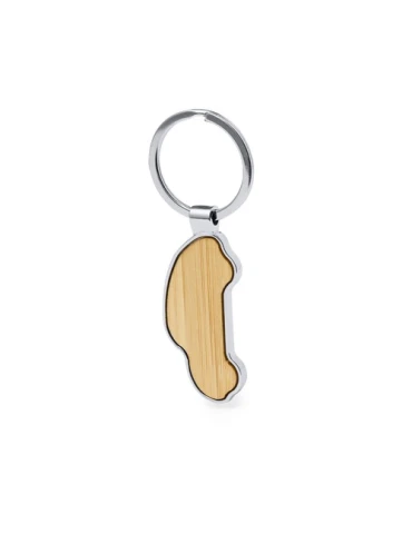 Porte-Clés Personnalisé en Bambou Fangiox