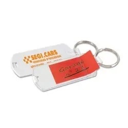 Porte-clés personnalisé avec porte-étiquette (anneau 25 mm) - Cadeau idéal