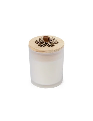 Bougie Aromatique Personnalisée en Verre au Parfum de Noël et Vanille - Lilnax