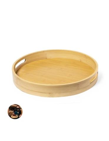 Plateau Personnalisé Écologique et Pratique en Bambou Meltem