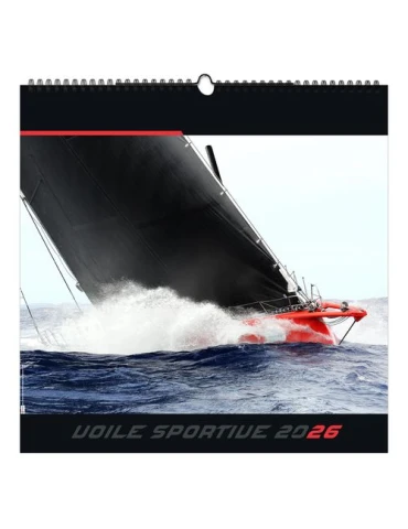 VOILE SPORTIVE 2026 - SMALL 330 x 330 mm - MARQUAGE 1 COULEUR - RELIURE BAGUETTE