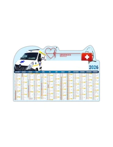 URGENCE 2026 - MAXI 650 x 405 mm - LEGER 400G - DOS CUISINE - SANS MARQUAGE - 1 TROU EN TETE