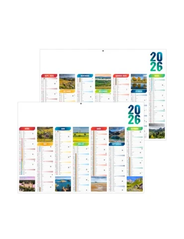 SCO-EMILIEN 2026 - MIDI 430 x 335 mm - LEGER 400G - SANS MARQUAGE - 1 TROU EN TETE