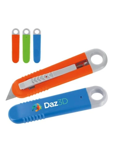 CUTTER PLASTIQUE A LAME AUTORETRACTABLE