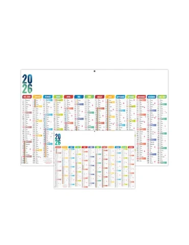 CASIMIR 2026 - MAXI 650 x 405 mm - CC REMBORDE - DOS CUISINE - SANS MARQUAGE - 1 TROU EN TETE
