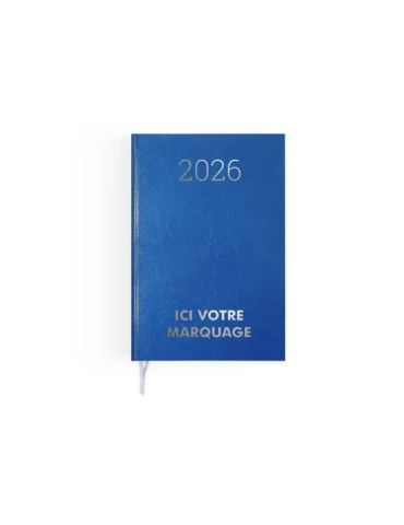 AGENDA CARRE 1 JOUR EMBOITE 2026 - 145 x 215 mm - COUVERTURE BORDEAUX SANS MARQUAGE