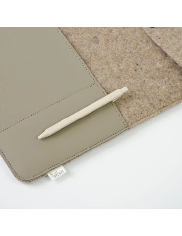 Recyc Felt&Apple Imitation Leather LaptopSleeve Plus14p