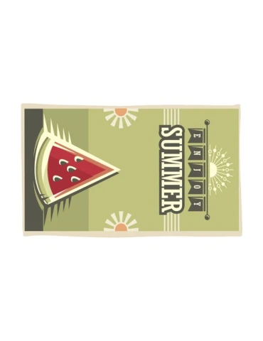 Printed RPET BeachTowel 350g/m² 100x180 serviette plage