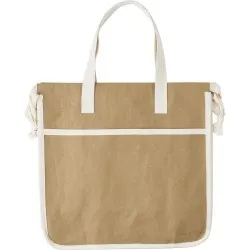 Sac shopping personnalisé en papier laminé écologique - Emery