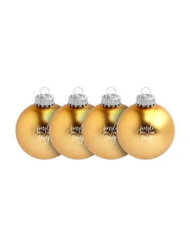 Boule de Noël Ø 6 cm - lot de 4 - Made in Europe