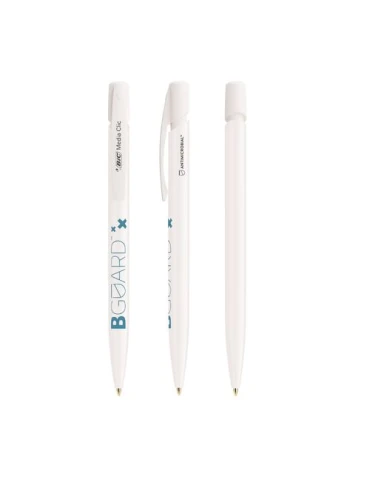 Stylo bille personnalisé antimicrobien écologique BIC® Media Clic BGUARD™