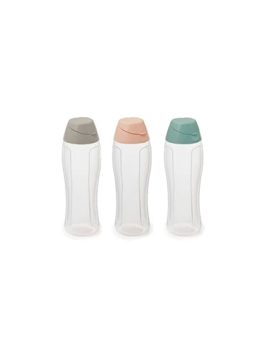 Gourde réutilisable transparente 75 cl avec couvercle vert en polypropylène - ECOGOURDE75