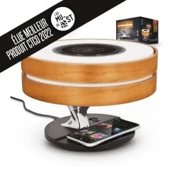 Lampe Écologique Enceinte Chargeur Intégré - Accessoire High Tech et Design LAMPE