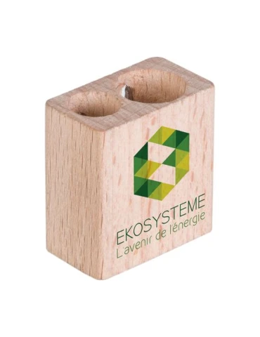 Taille-Crayon Écologique Double Trou - Objets Publicitaires
