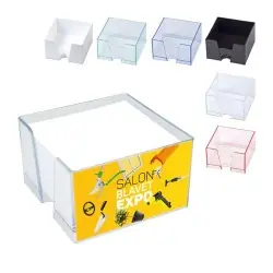 Support Multiusage Personnalisable pour Bloc de Papier 89x89x77mm