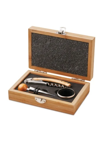 Coffret de sommelier écologique en bambou - SONOMA