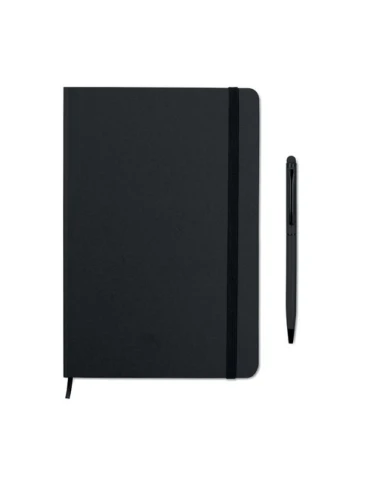 Carnet A5 Personnalisé et Stylo Assorti Cadeau d'Entreprise NEILO SET