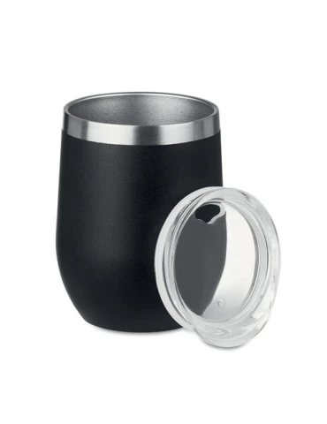 Verre double paroi 300ml écologique CHIN CHIN avec paille en acier personnalisée