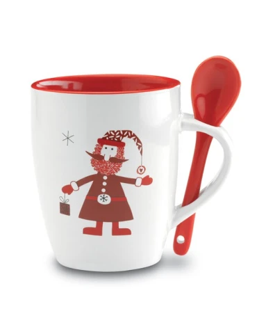 Mug Écologique Personnalisé 250ml avec Cuillère - CLAUS
