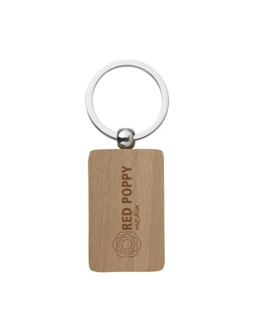 WoodKey Rectangle porte-clés