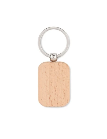 Porte-clés rectangulaire en bois personnalisé TOTY WOOD
