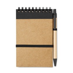 Bloc-notes Recyclé SONORA avec Stylo Personnalisé