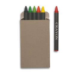 Étui 6 Crayons Cire BRABO - Idéal pour vos Promotions