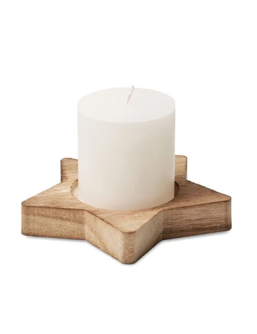 Bougeoir étoile personnalisé avec bougie - LOTUS