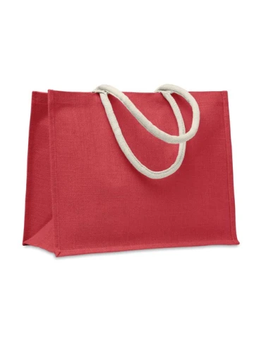 Sac Shopping Écologique Personnalisé en Jute Élégant AURA