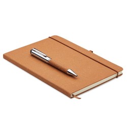 Carnet en cuir recyclé ELEGANOTE avec stylo