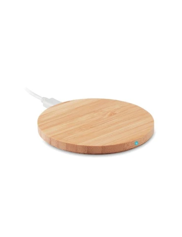 Chargeur sans fil écologique en bambou 15W - RUNDO LUX