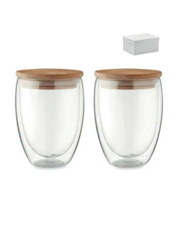 Lot de 2 verres personnalisés élégants de 350 ml - TIRANA SET