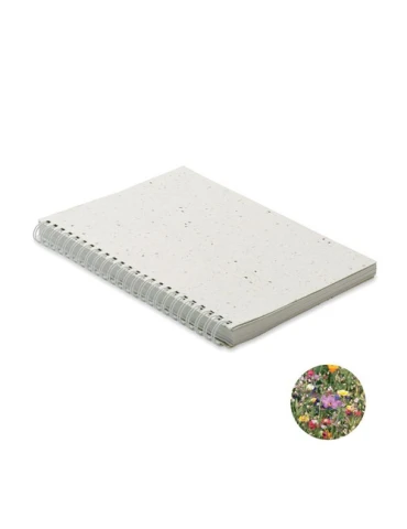 Carnet A5 Écologique en Papier Semence Personnalisé - SEED RING