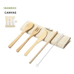 Set Couverts Corpax en Bambou Écologique