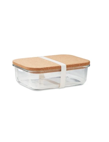 Lunchbox écologique en verre et liège personnalisée - CANOA