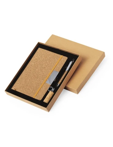 Set Écologique de Carnet, Stylo et Clé USB Personnalisé - Patrick