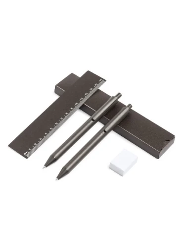 Set Écologique Personnalisé de Stylo, Porte-Mine & Règle - Proston