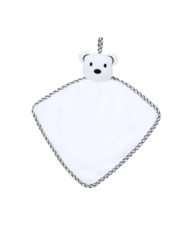 Doudou Ourson Blanc Personnalisé Confort et Sécurité pas cher - Turam