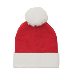 Bonnet de Noël Tricoté MENSA avec Pompon