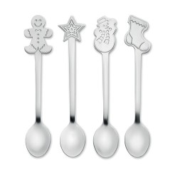 Set de 4 Cuillères à Thé de Noël CHIP SET