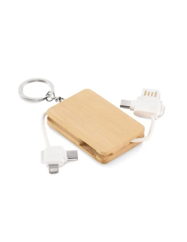 Porte-clés personnalisé et câble de charge écologique BUPOW