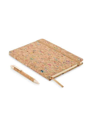 Cahier A5 personnalisable en liège de couleur CORNOTA
