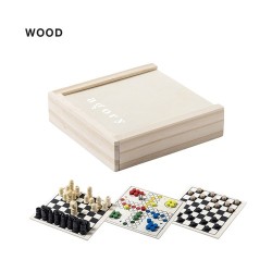 Set de Jeu Parchess en Mallette en Bois