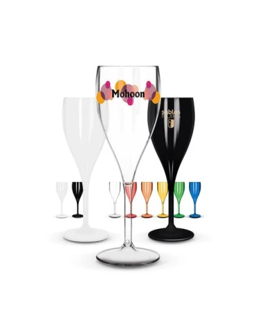 FLUTE A CHAMPAGNE EN PLASTIQUE REUTILISABLE TRITAN 16 cl RAS BORD
