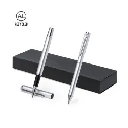 Set de Stylos et Rollers Personnalisés en Aluminium Recyclé - Darma