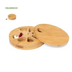 Pilulier Medlar en Bambou - Compact et Pratique