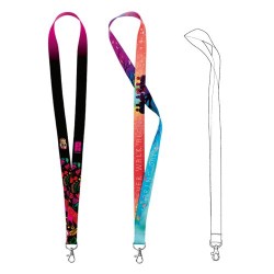 Cordon Tour de Cou Personnalisé - Lanyard Sublimation