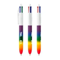 Stylo Pratique Personnalisé 4 Couleurs Rainbow Décor BIC®